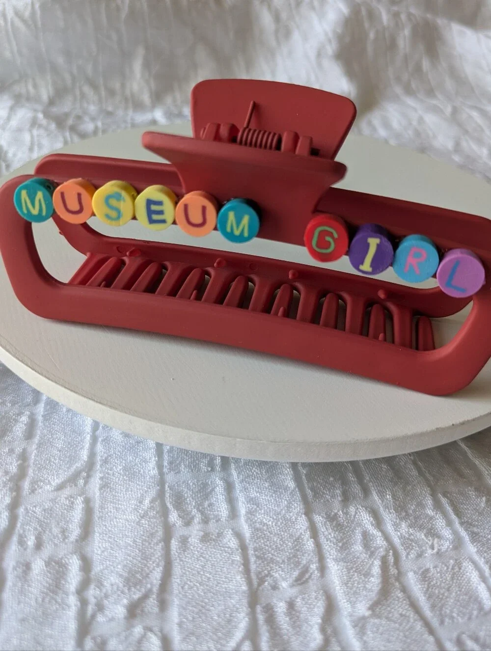 Museum Girl Hair Claw Clip Handcrafted | NWT